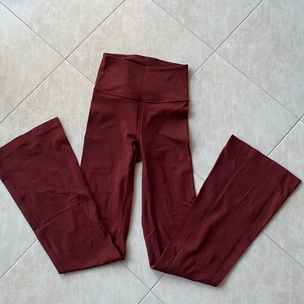 Size 2 red Merlot lululemon groove pant